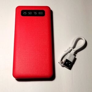 Red Portable Power Bank